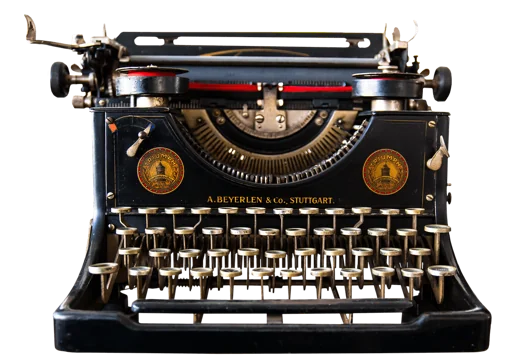 Máquina de escribir distorsionada